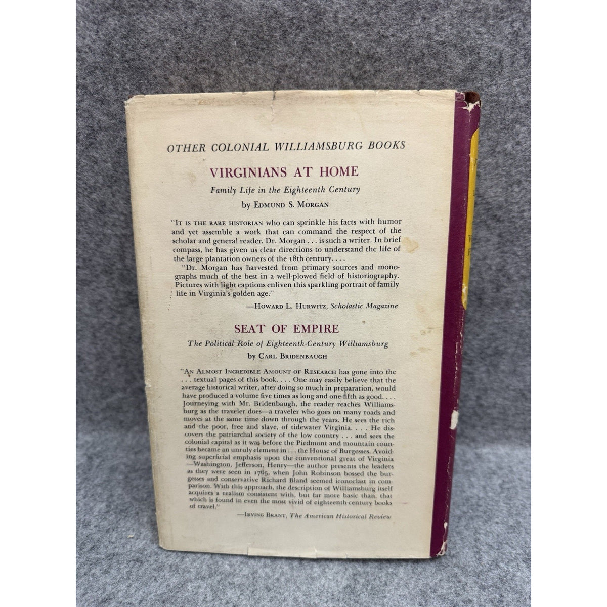 1957 Journal & Letters of Philip Vickers Fithian Plantation Tutor VA HC