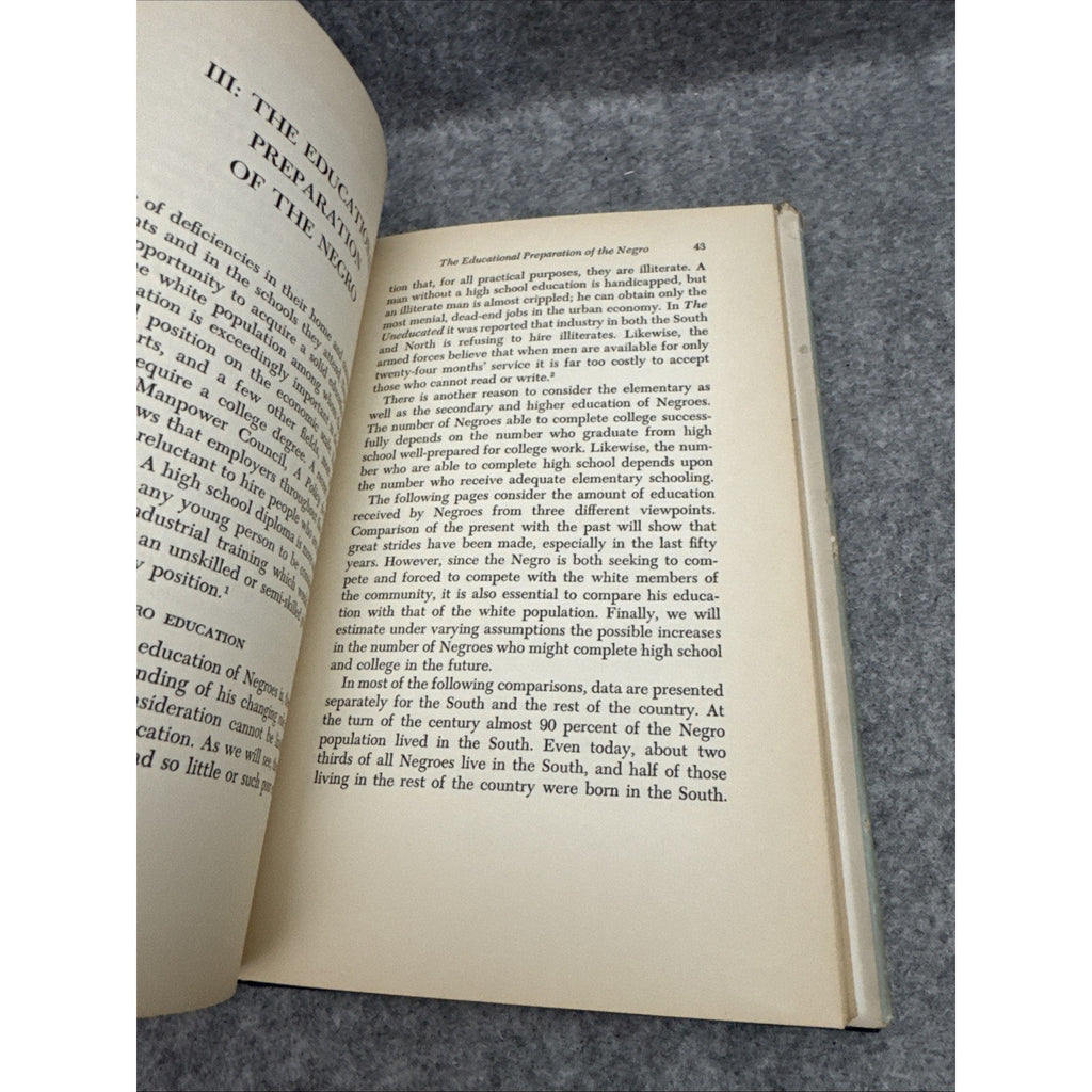 The Negro Potential 1956 Eli GINZBERG 1st Edition First Printing HC/DJ
