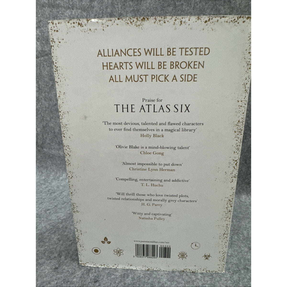 1st UK Print "The Atlas Paradox" Olivie Blake 2022 HC TOR Waterstones Exclusive