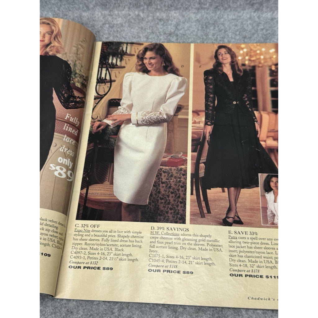 Vintage Chadwick’s of Boston Holiday Fashion Catalog Christmas Dresses Clothing