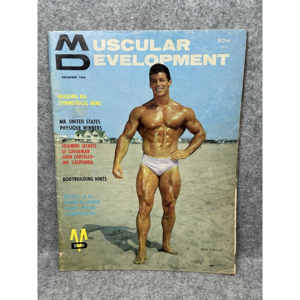 Muscular Development December 1965 John Corvello Bodybuilding Magazine