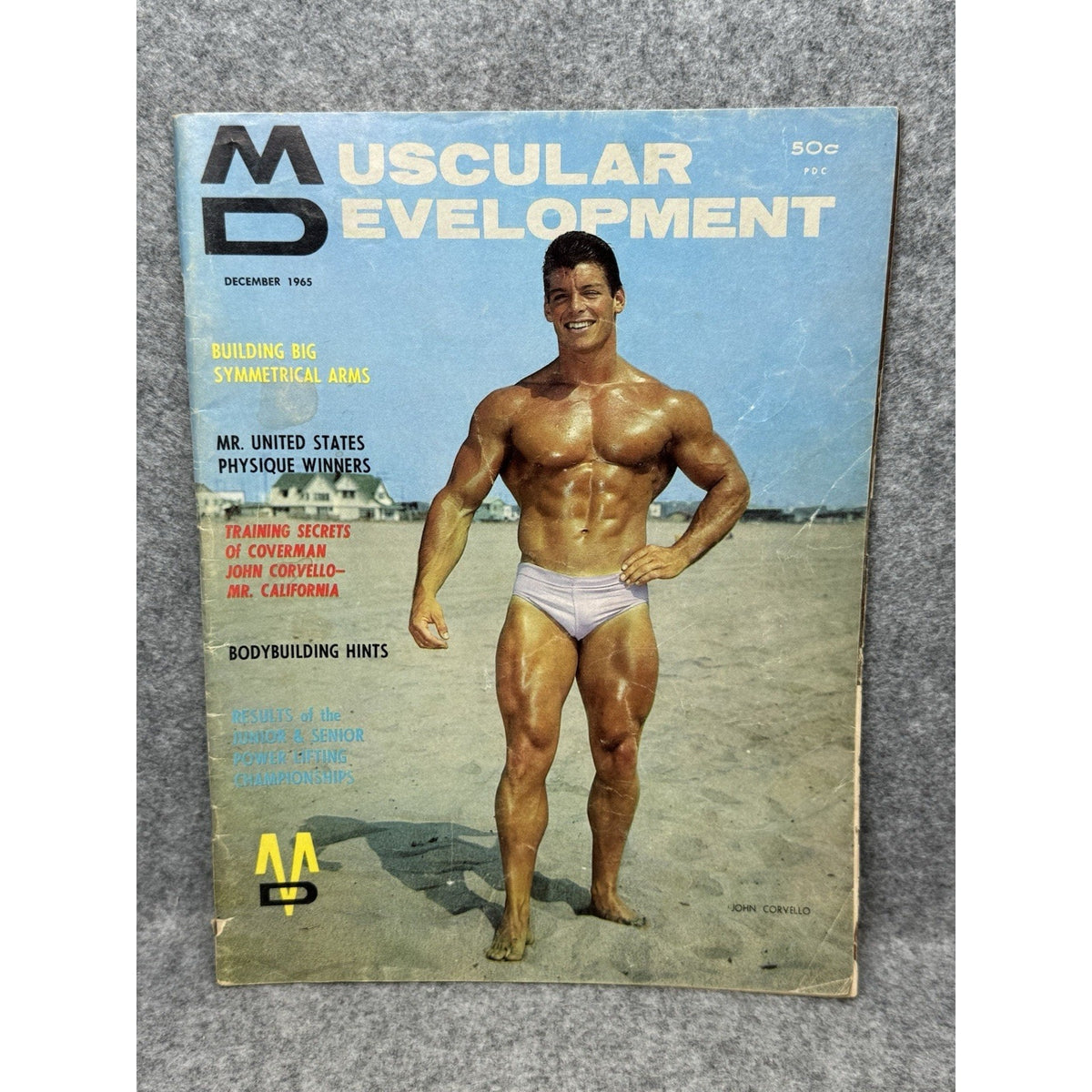 Muscular Development December 1965 John Corvello Bodybuilding Magazine