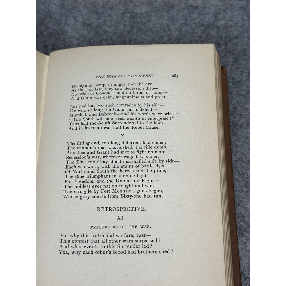 1899 War for the Union Kinahan Cornwallis Civil War Poetry 1st Edition