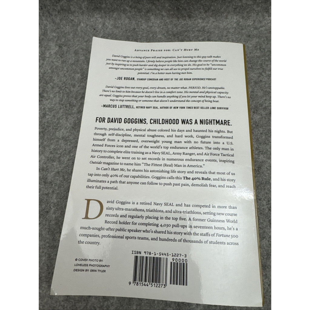 Can't Hurt Me : Master Your Mind and Defy the Odds by David Goggins (2018, Trade