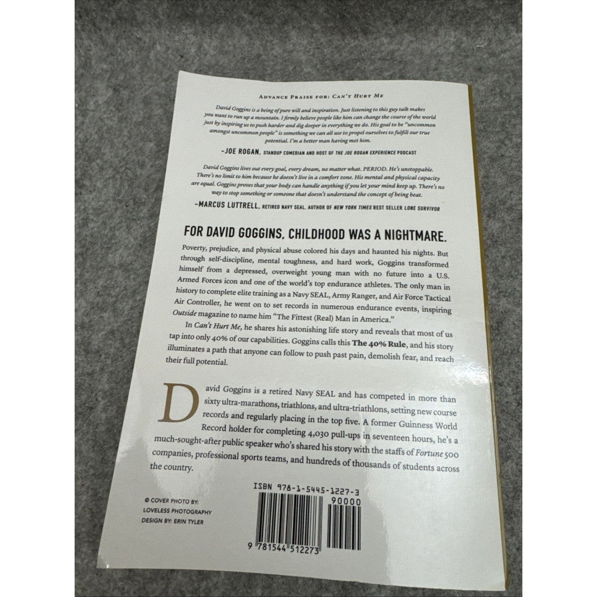 Can't Hurt Me : Master Your Mind and Defy the Odds by David Goggins (2018, Trade