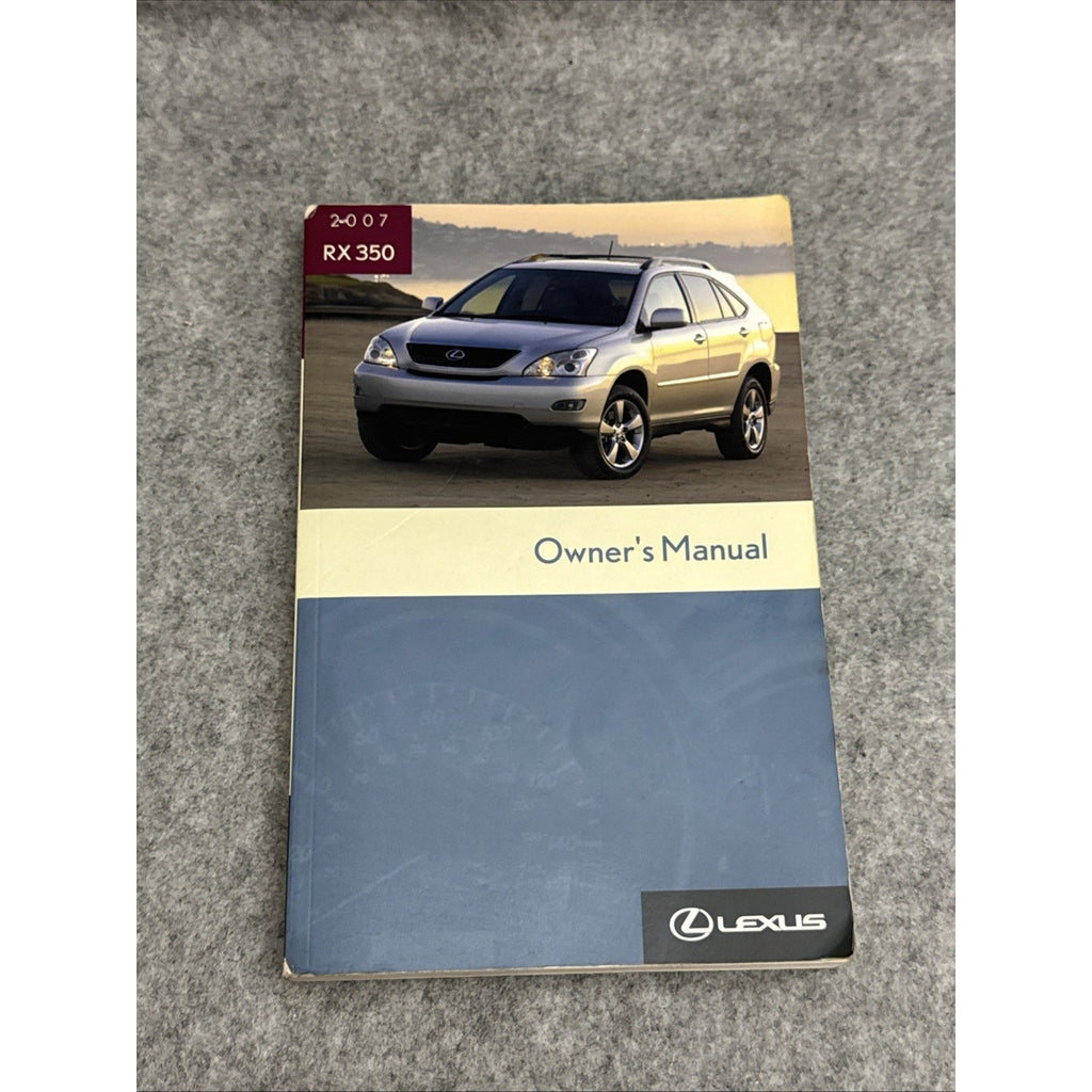 2007 Lexus RX 350 Owner's Manual