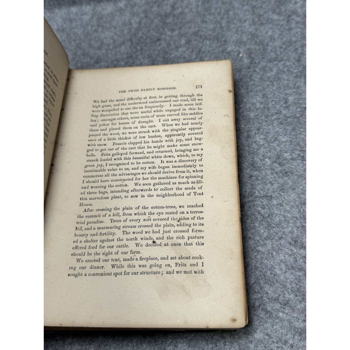 1881 Swiss Family Robinson J B Lippincott HC Illustrated Antique Book