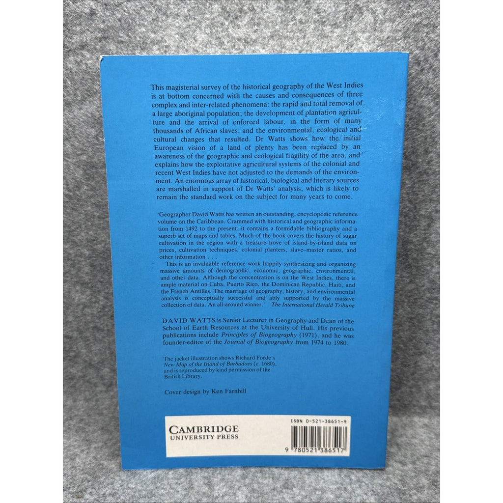 The West Indies: Patterns of Development, Culture and Environmental Change...