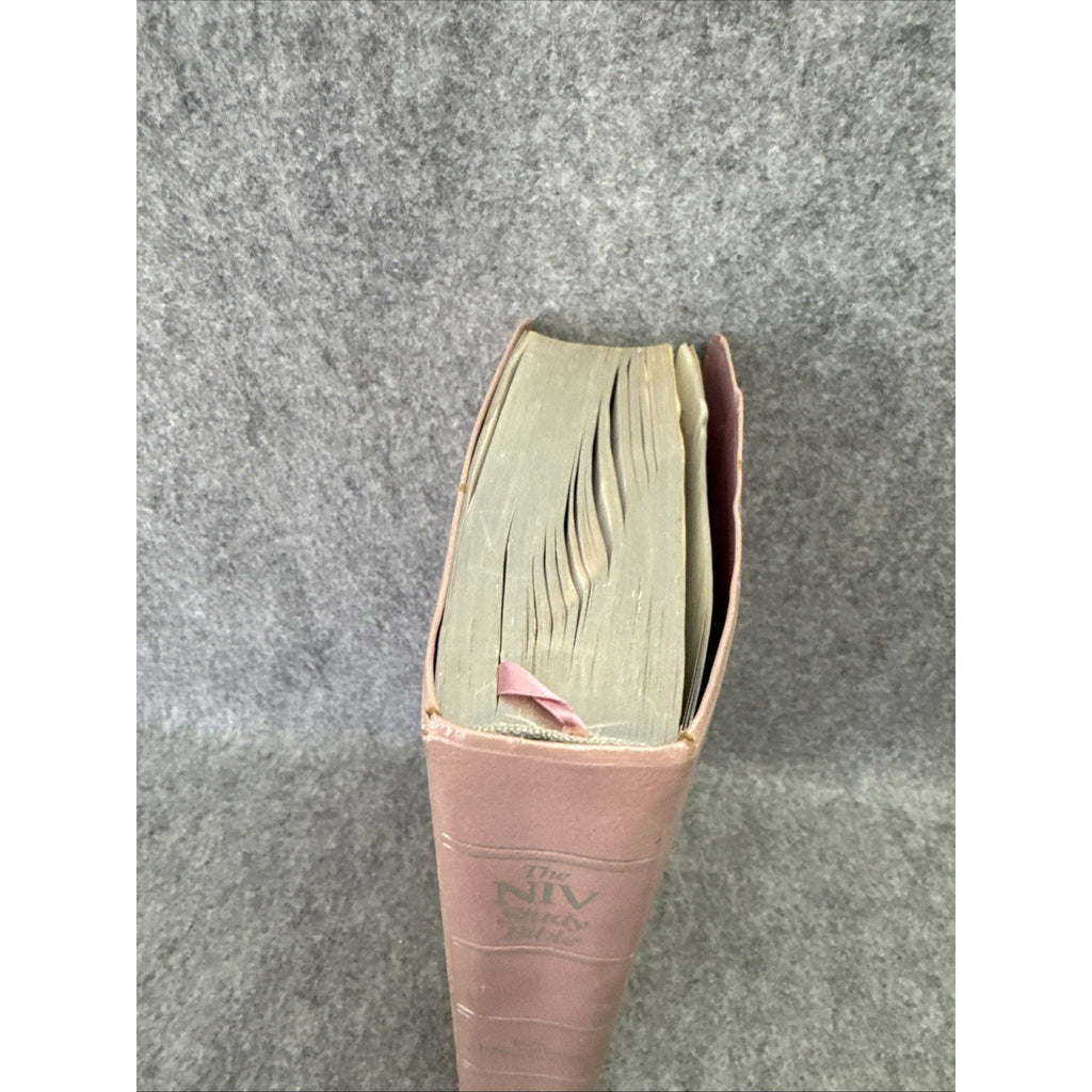The Study Bible: New International Version/Tea Rose Bonded Leather
