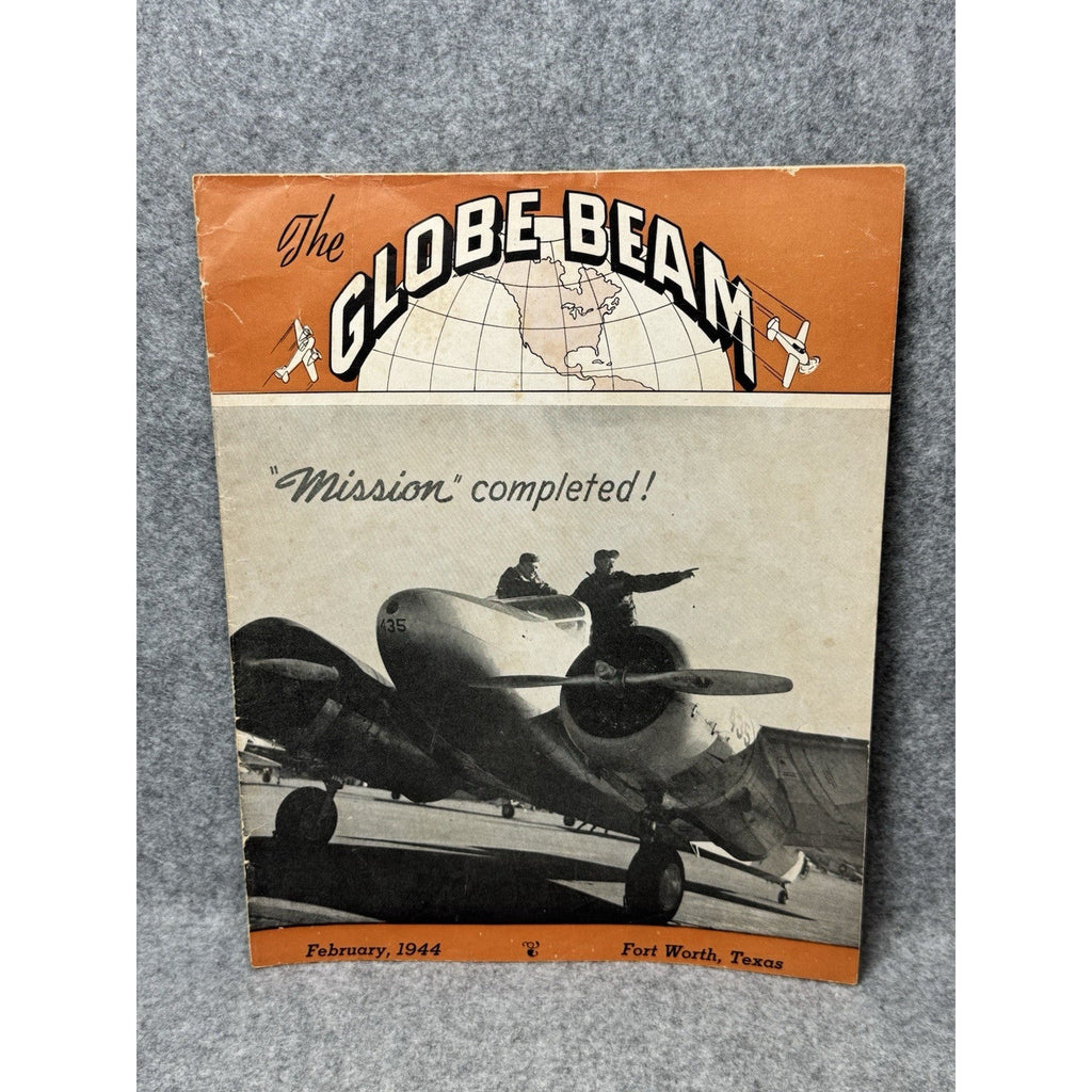 1944 Globe Beam February WWII Aircraft Magazine AT-10 Fort Worth Golden Gloves