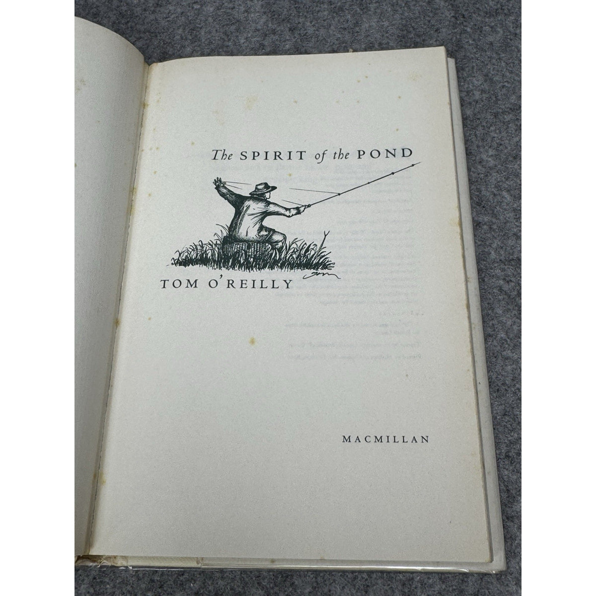 The Spirit of the Pond Tom O’Reilly Signed 1st Edition 1996 Fishing HC DJ