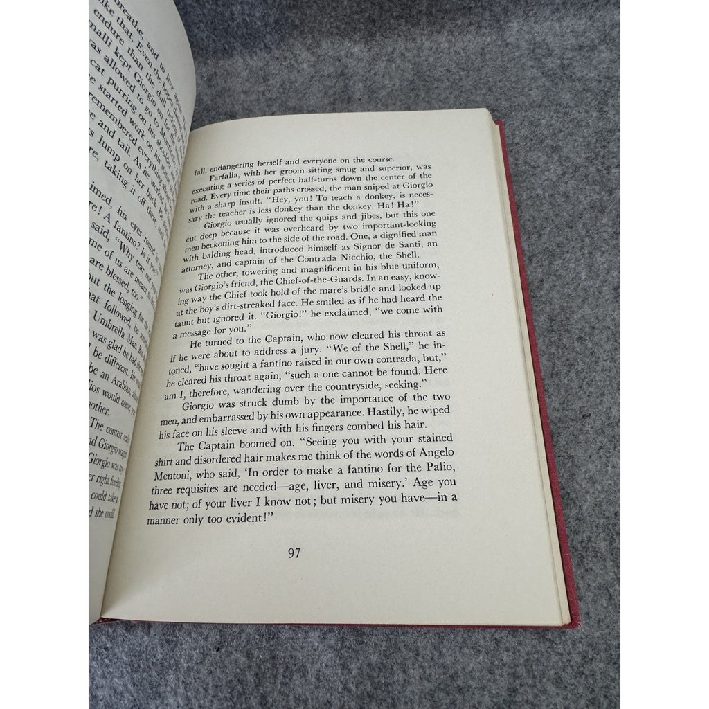 Gaudenzia Pride of the Palio 1960 HC Marguerite Henry Rand McNally