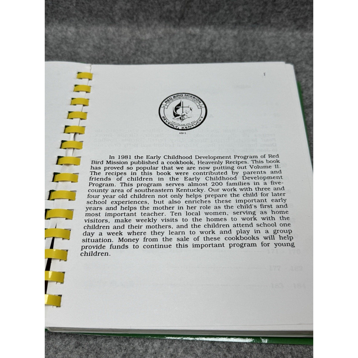Heavenly Recipes Vol II Red Bird Mission Kentucky Appalachian Cookbook Vintage