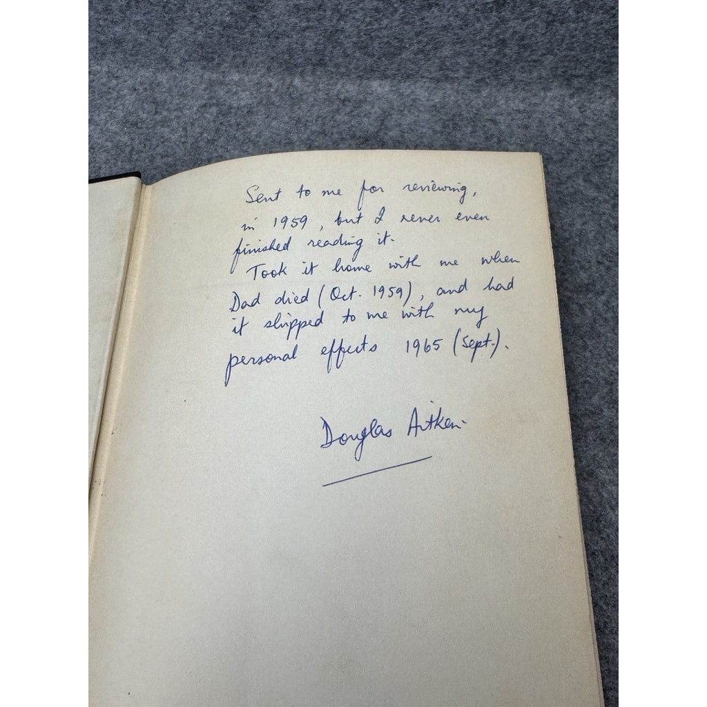 Karl Doenitz Signed Memoirs 1959 First American Edition Review Copy WWII DJ