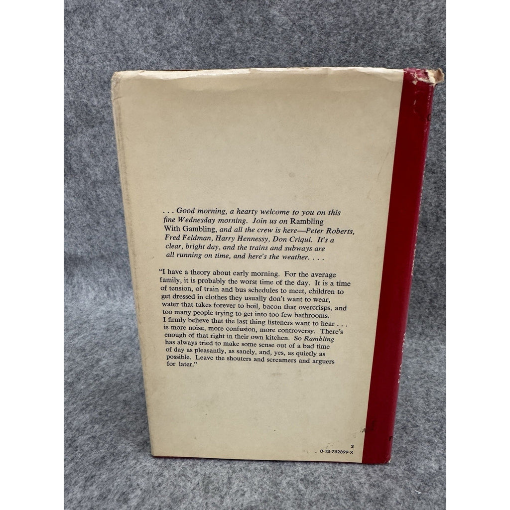 Signed Rambling With Gambling John Gambling 1972 HCDJ WOR Radio Memoir