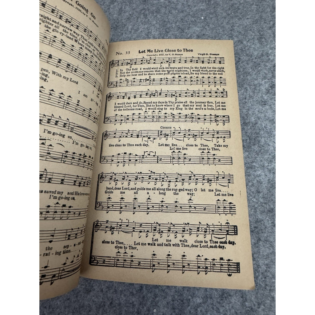 1941 Precious Memories of Virgil O. Stamps Gospel Songbook Softcover