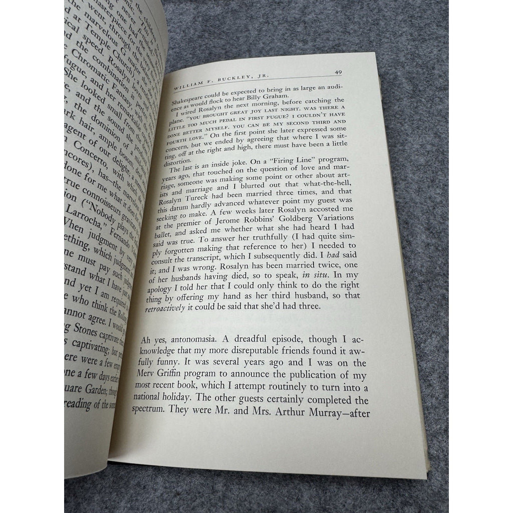Overdrive William F Buckley Jr 1983 Book Club HC DJ Political Memoir Photos