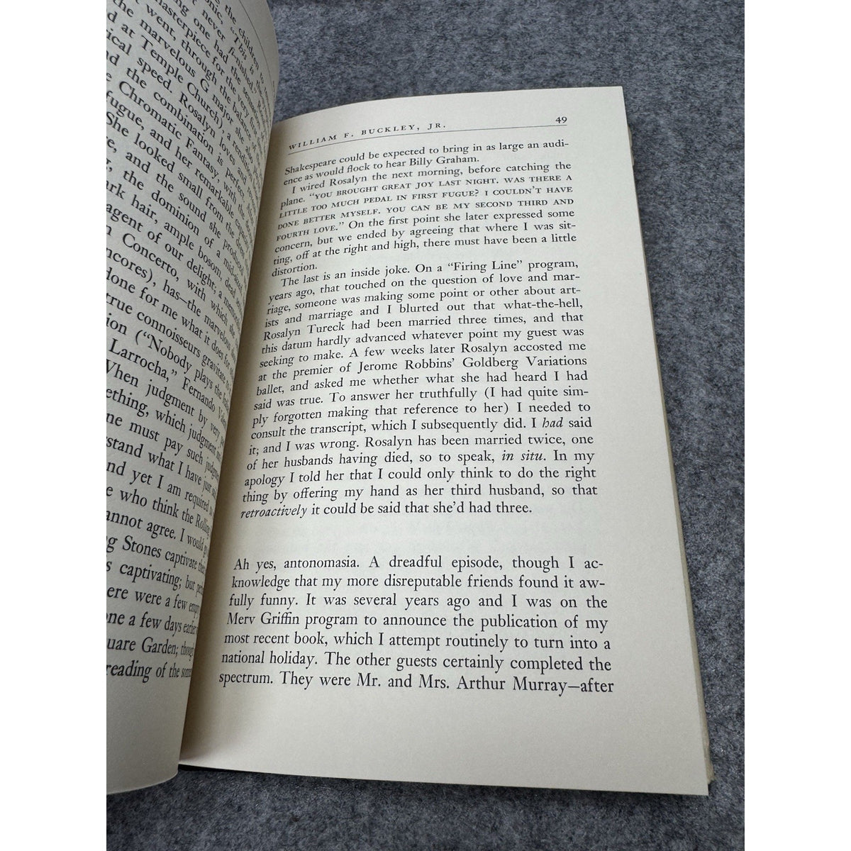 Overdrive William F Buckley Jr 1983 Book Club HC DJ Political Memoir Photos
