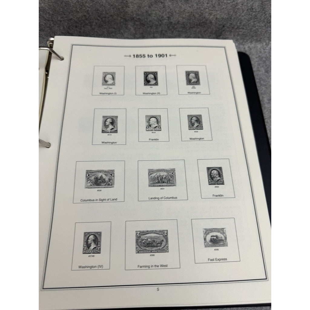 Mystic Historic Postage Stamps of the United States Album Binder Empty 2018