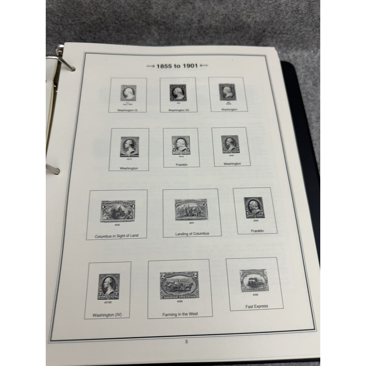 Mystic Historic Postage Stamps of the United States Album Binder Empty 2018