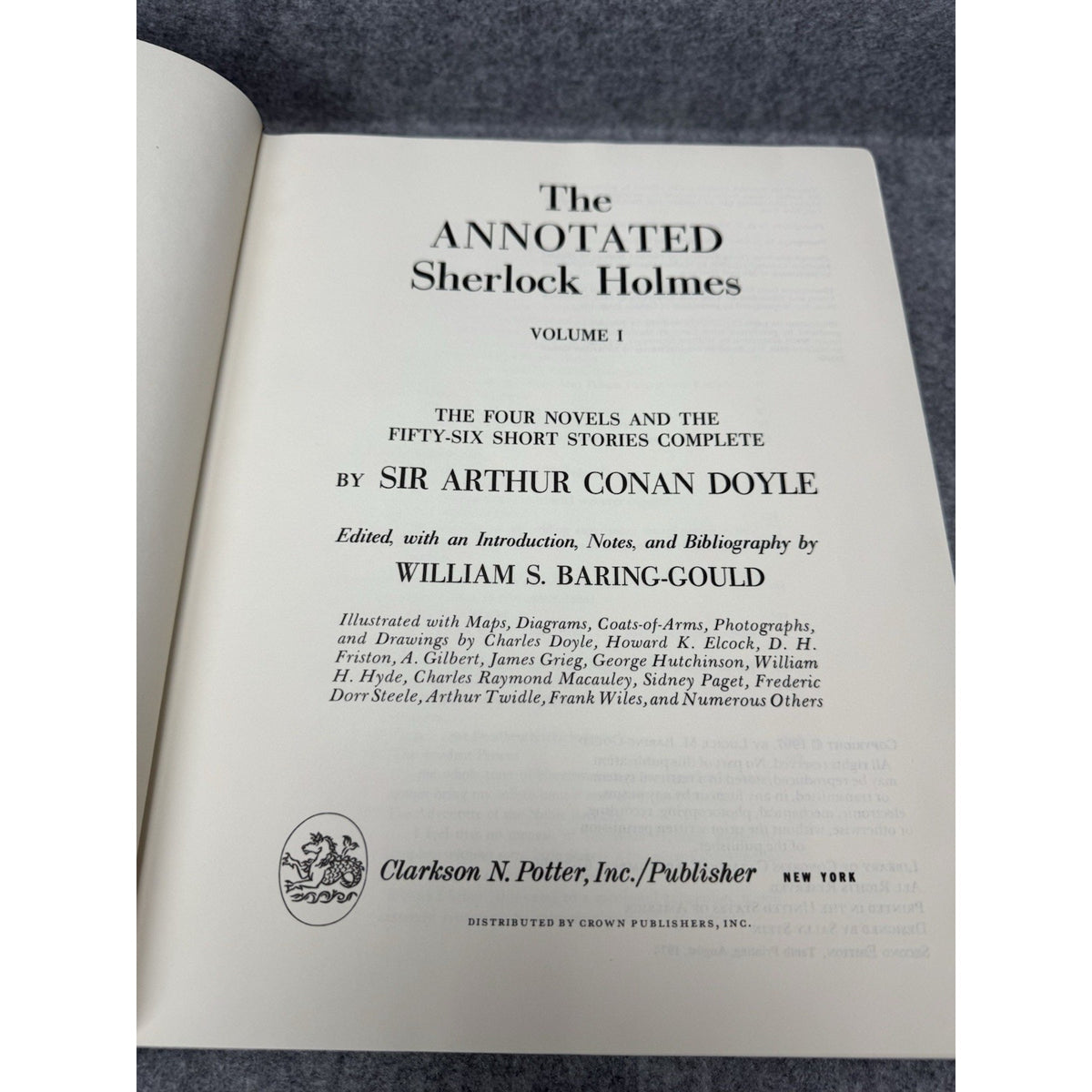 The Annotated Sherlock Holmes 2 Vol Set Baring-Gould 1972/74 DJ Slipcase