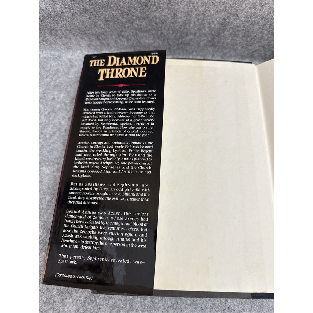 The Diamond Throne by David Eddings, 1989 Hardcover, 1st Edition, 1st Print