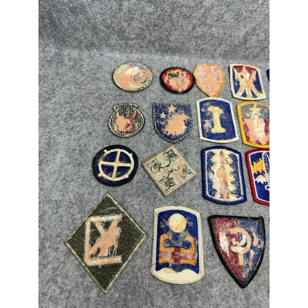 23 Vintage US Army Patches Lot Infantry Division Military Shoulder Insignia