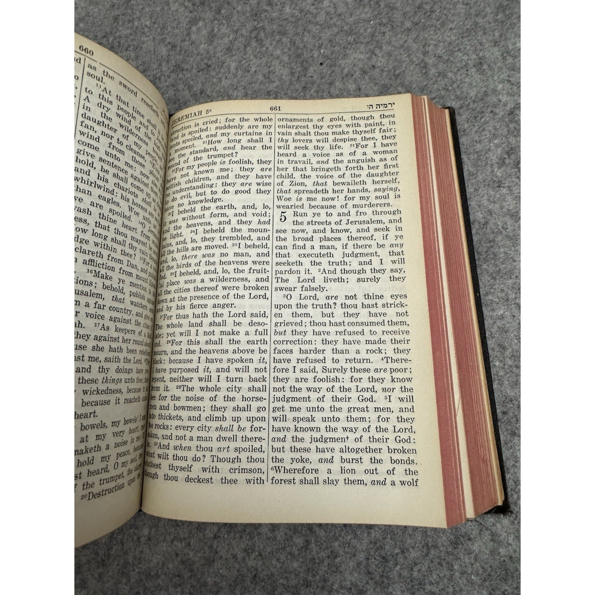1942 Holy Scriptures Hebrew Publishing Co Bible English Hebrew Judaica HC