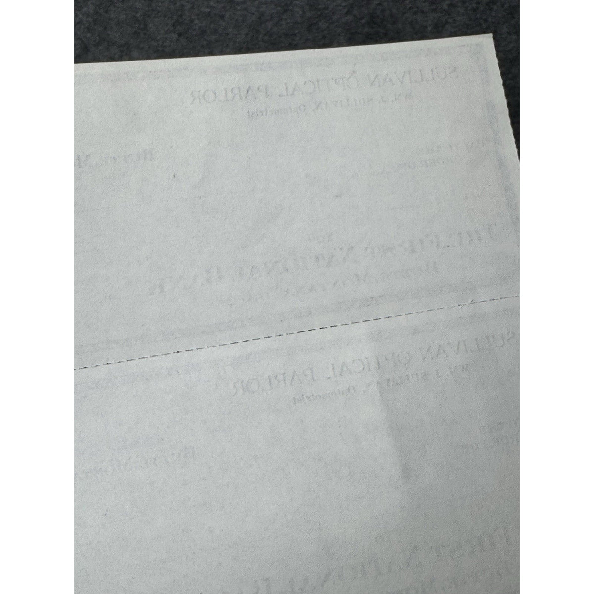 1930s Butte Montana Sullivan Optical Parlor Unused Bank Checks Sheet of 3