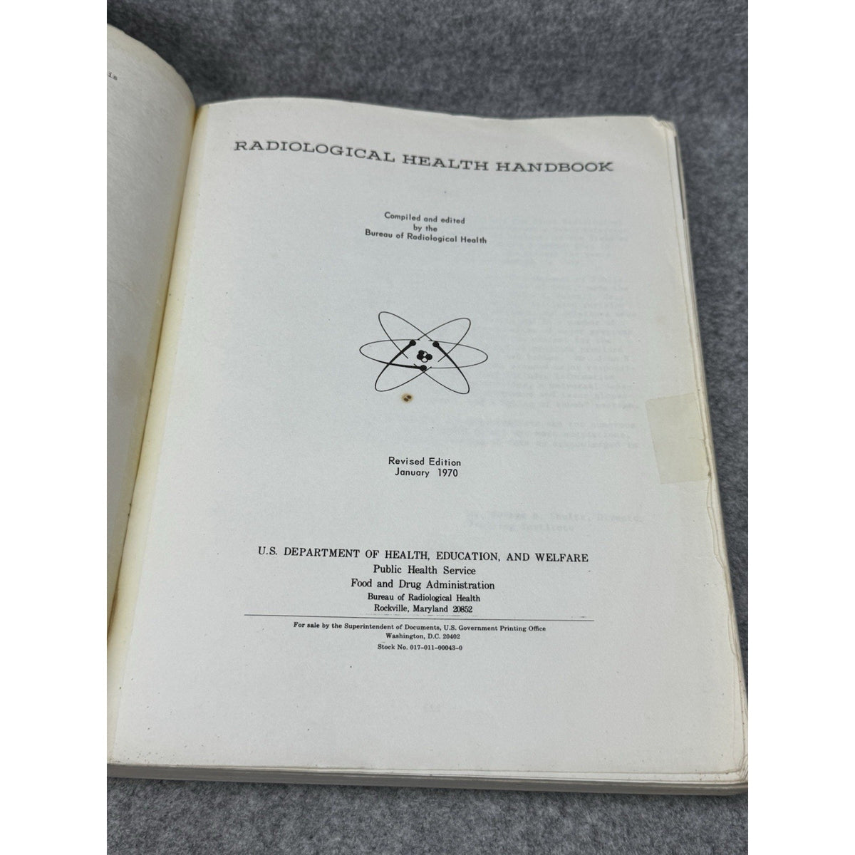 1970 Radiological Health Handbook Radiation Nuclear Physics Revised Edition