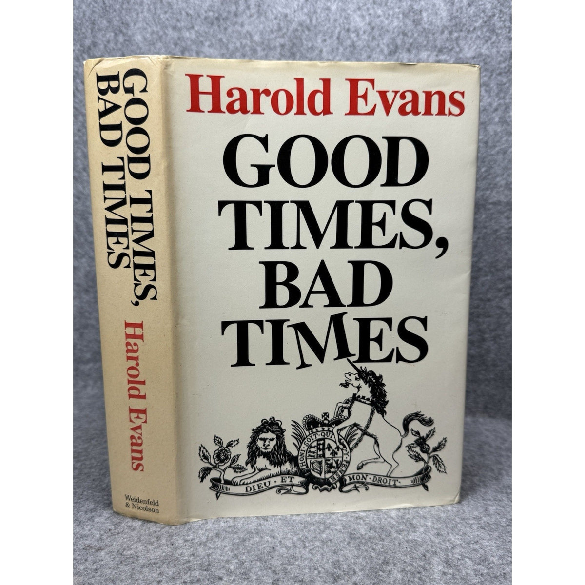 Good Times Bad Times Harold Evans 1983 First UK Edition Rupert Murdoch Times