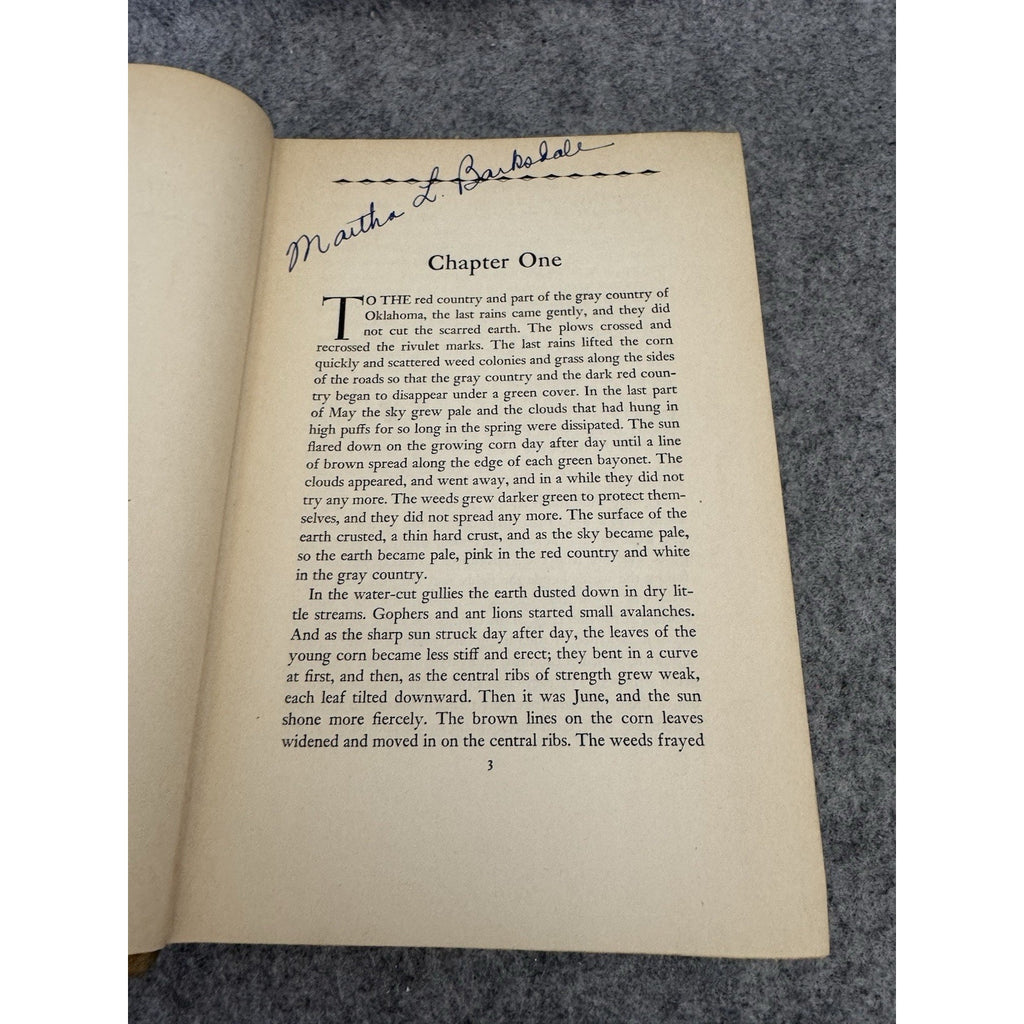1939 The Grapes of Wrath John Steinbeck 7th Printing Viking Press HC