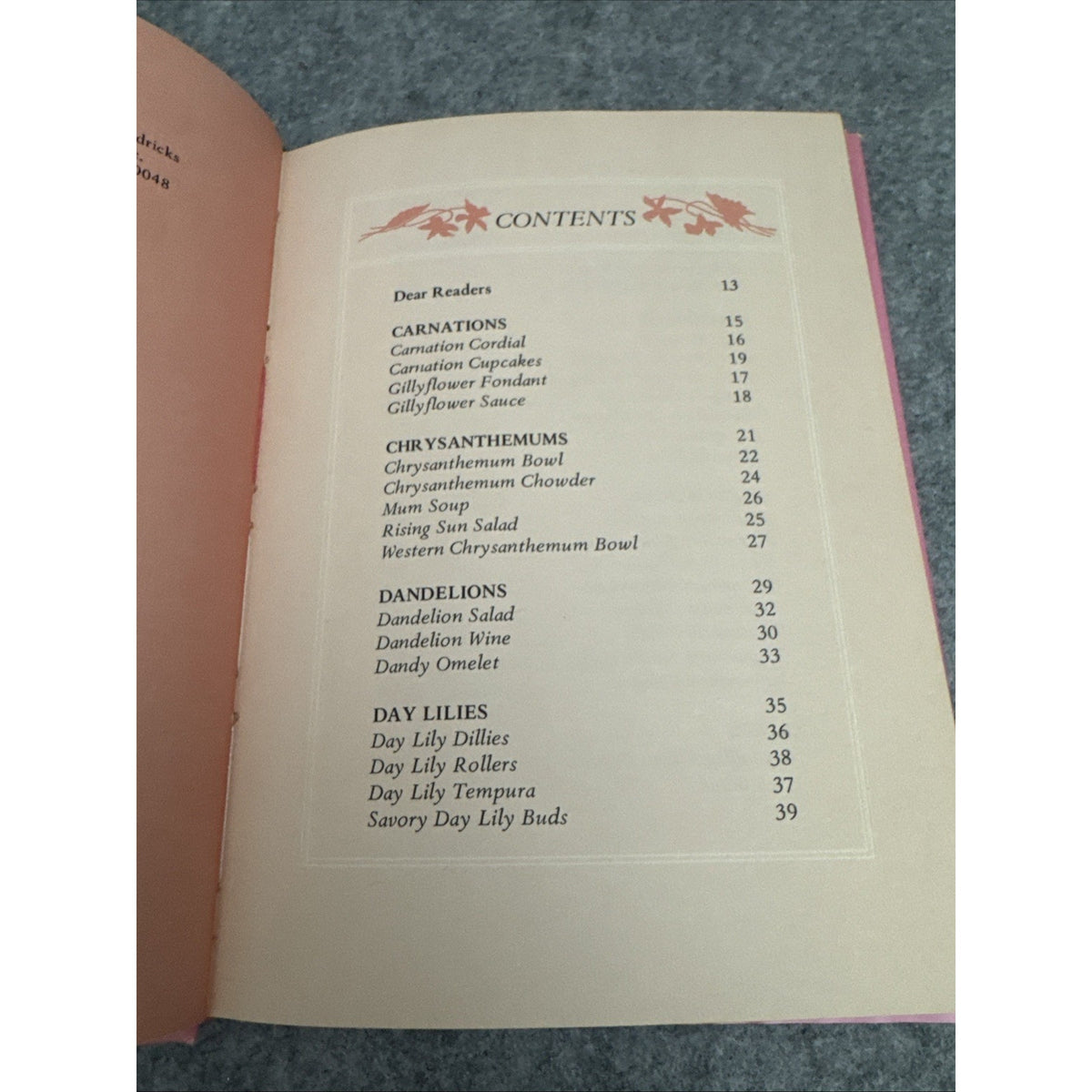 Cooking With Flowers by Zack Hanle HC First Edition Very Good 1971