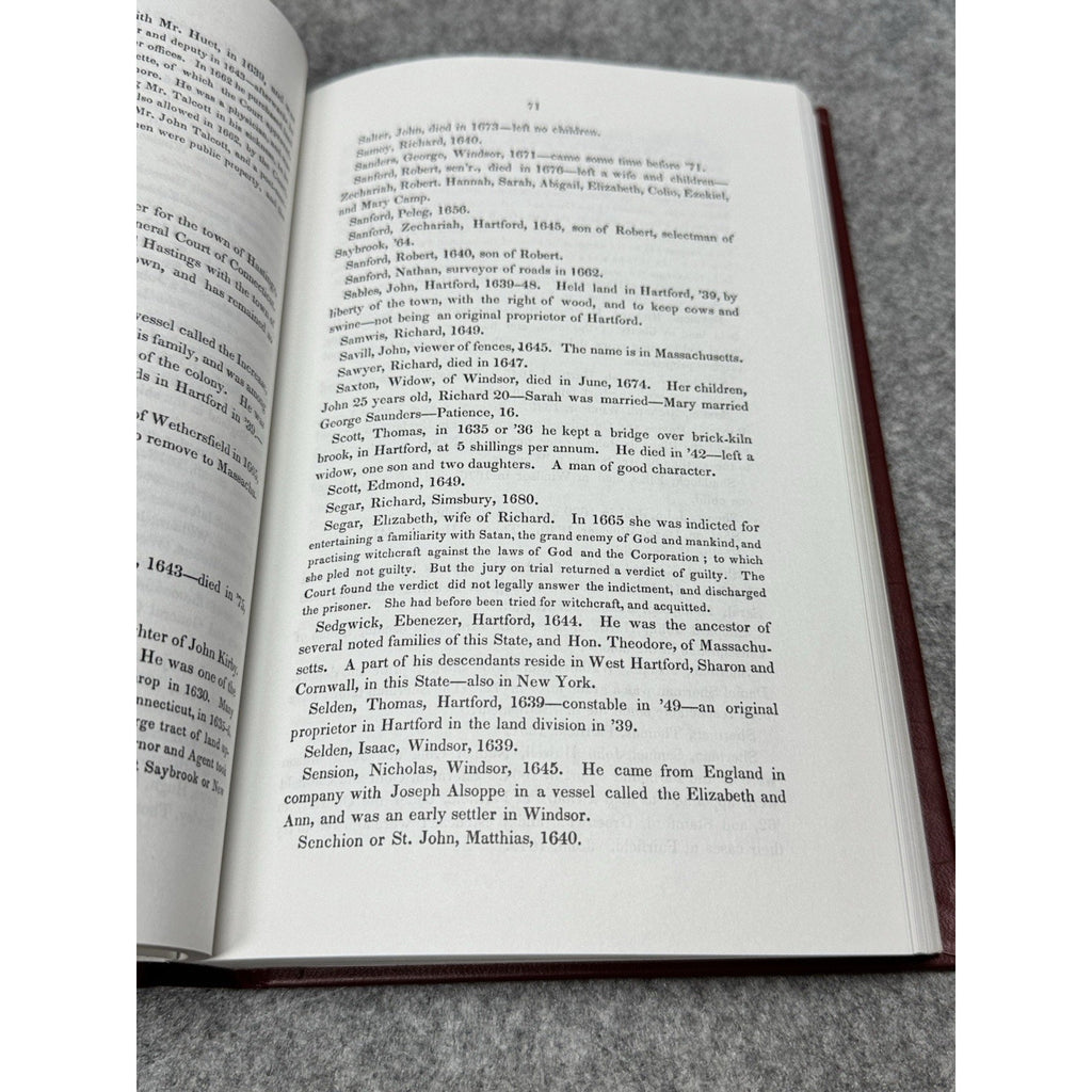 First Puritan Settlers of Connecticut R.R. Hinman Genealogy Hardcover