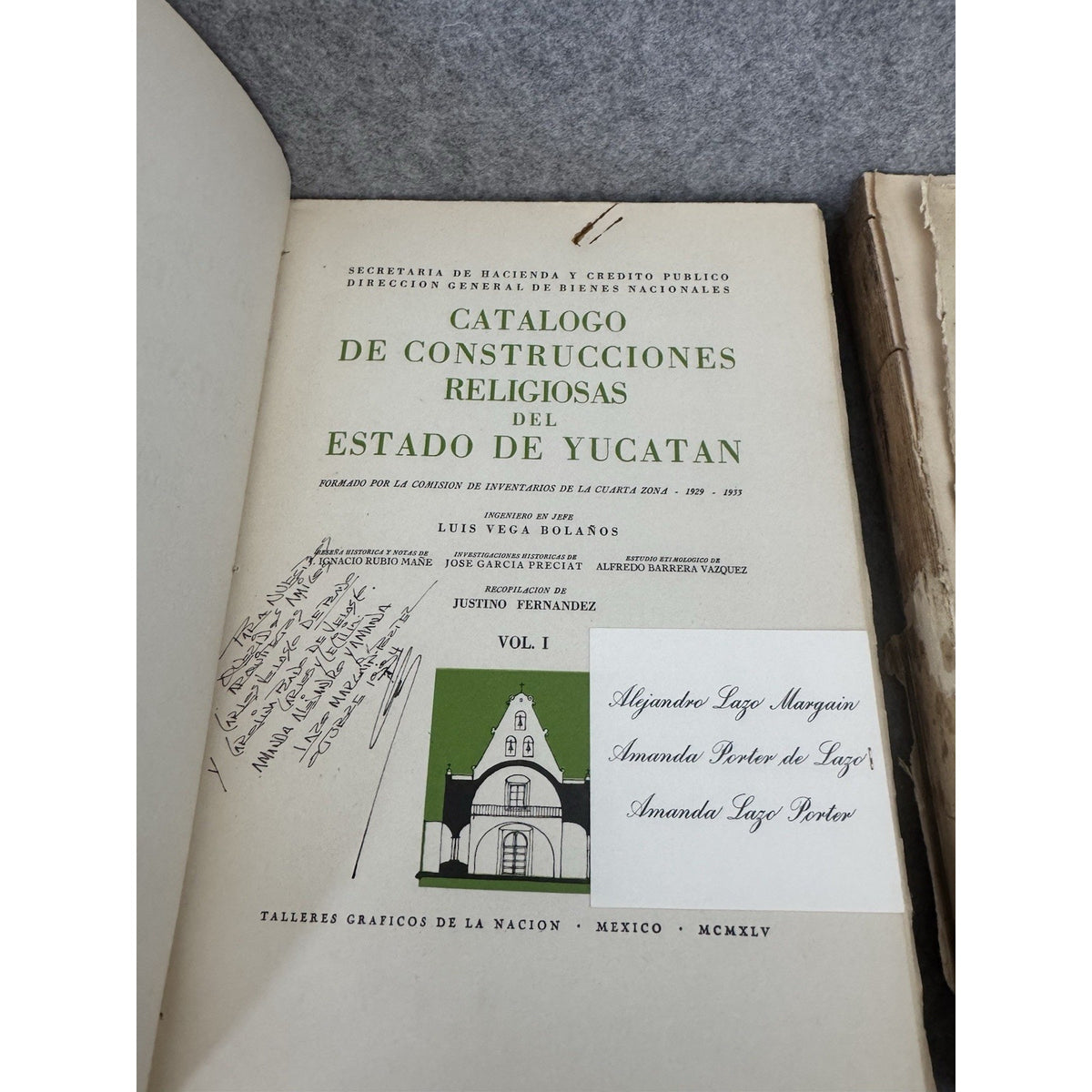 Catalogo Construcciones Religiosas Hidalgo Vol II & Yucatan Vol I Mexico