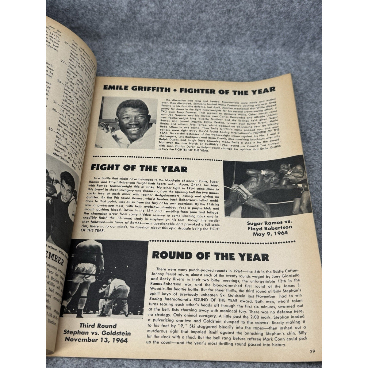 Boxing International February 1965 Floyd Patterson George Chuvalo Magazine