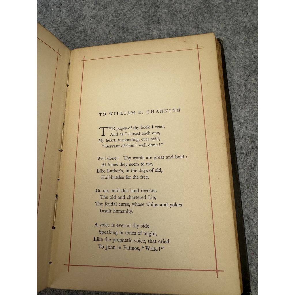 1885 Early Poems of Henry Wadsworth Longfellow Decorative Victorian HC