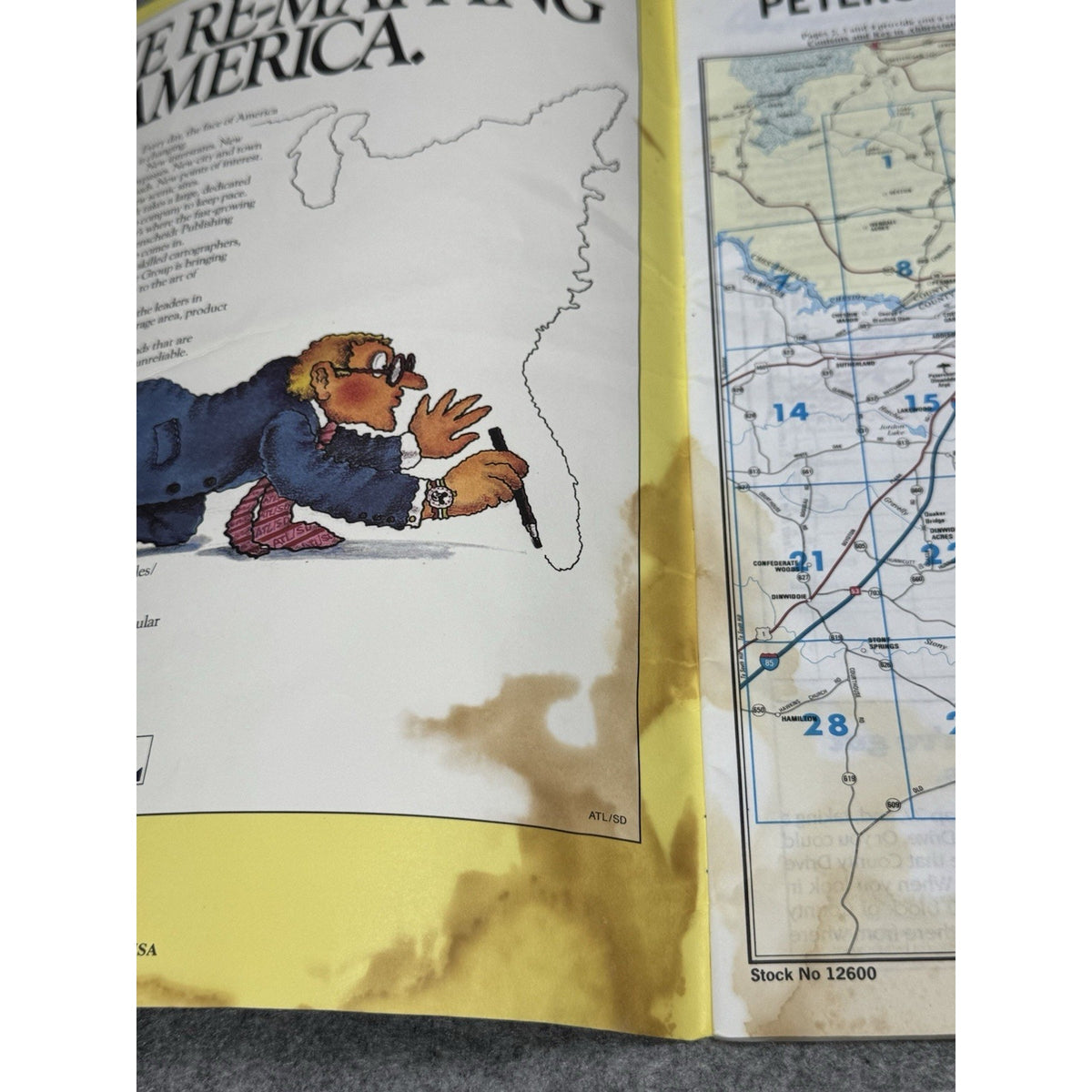 1996 Petersburg Virginia Street Map Book Fort Lee ADC 6th Edition Vintage