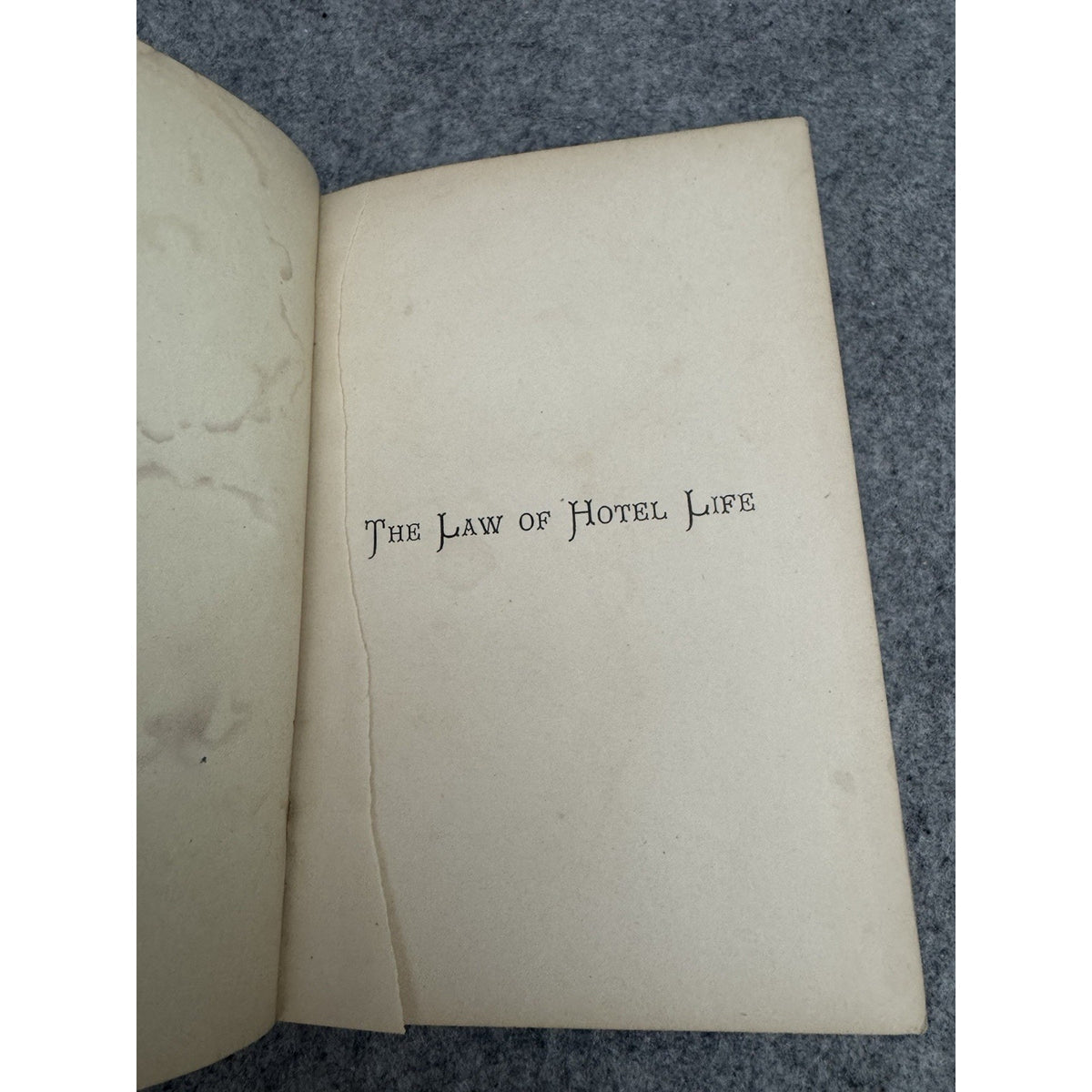 1879 The Law of Hotel Life Wrongs Rights Host Guest R Vashon Rogers HC