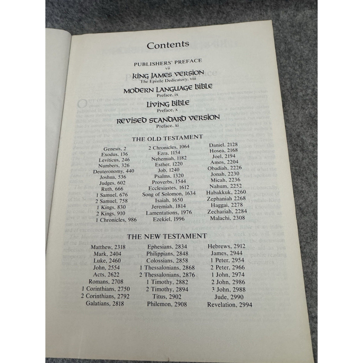 1976 Layman’s Parallel Bible KJV Living RSV Modern Language Hardcover Zondervan