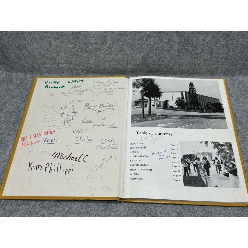 1978-1979 Saint Clare’s School Yearbook Catholic Elementary Student Photos