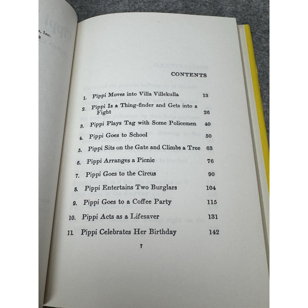 Pippi Longstocking Astrid Lindgren Vintage Hardcover DJ Glanzman Book Club