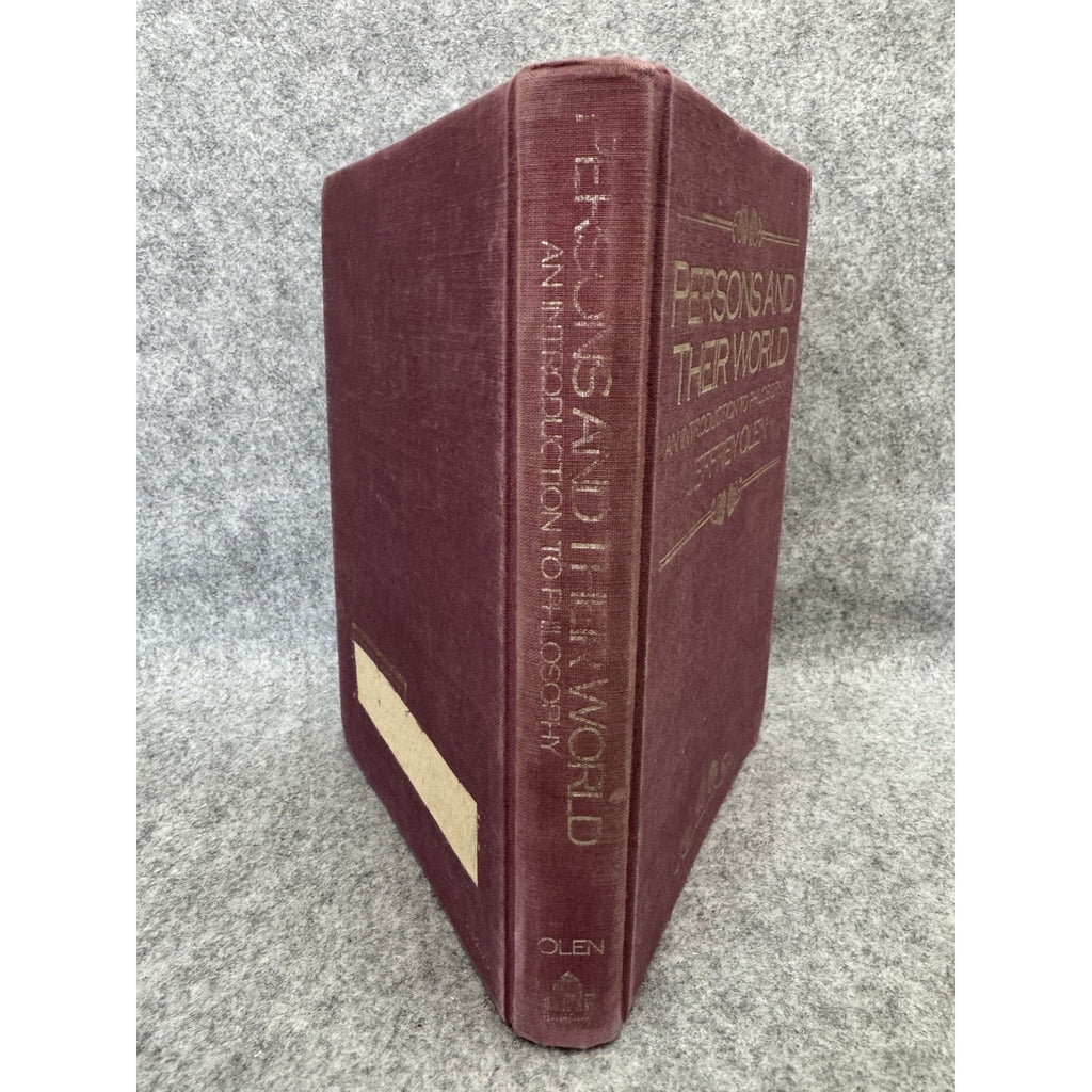 Persons and Their World 1983 1st Ed HC Jeffrey Olen Philosophy