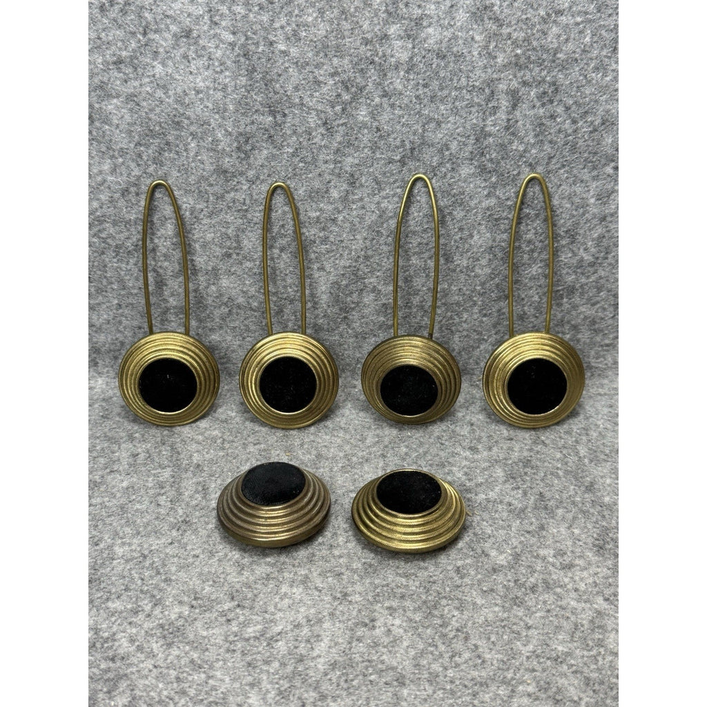 6 Austro-Hungarian NCO Shako Cockades Brass Black Center Military Hat Badge Lot