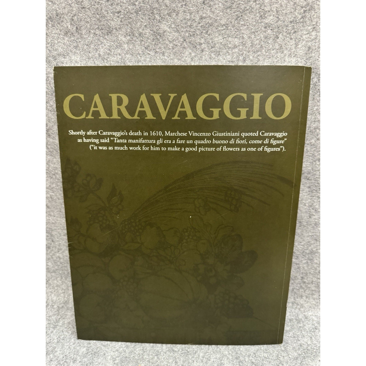 Caravaggio Still Life with Fruit on a Stone Ledge 2010 PB William & Mary