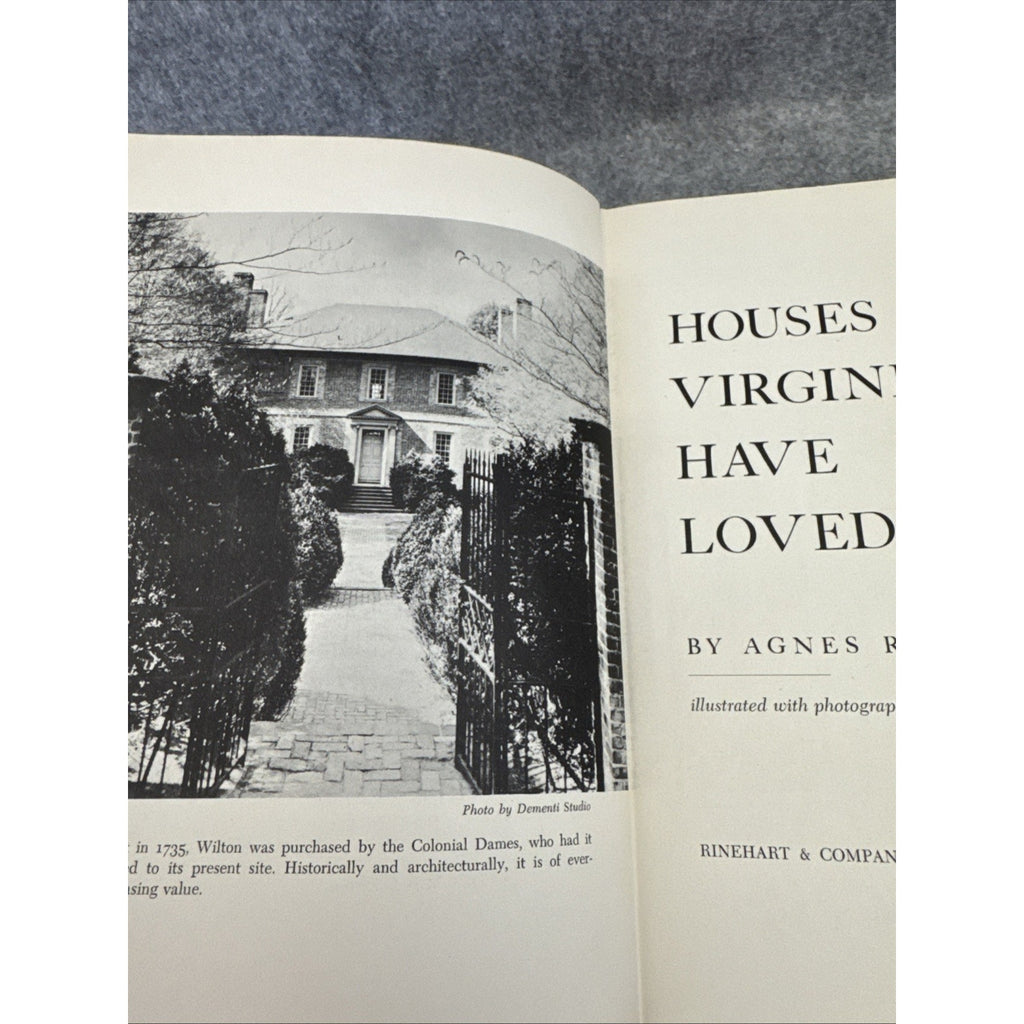 Houses Virginians Have Loved 1954 Agnes Rothery History Architecture