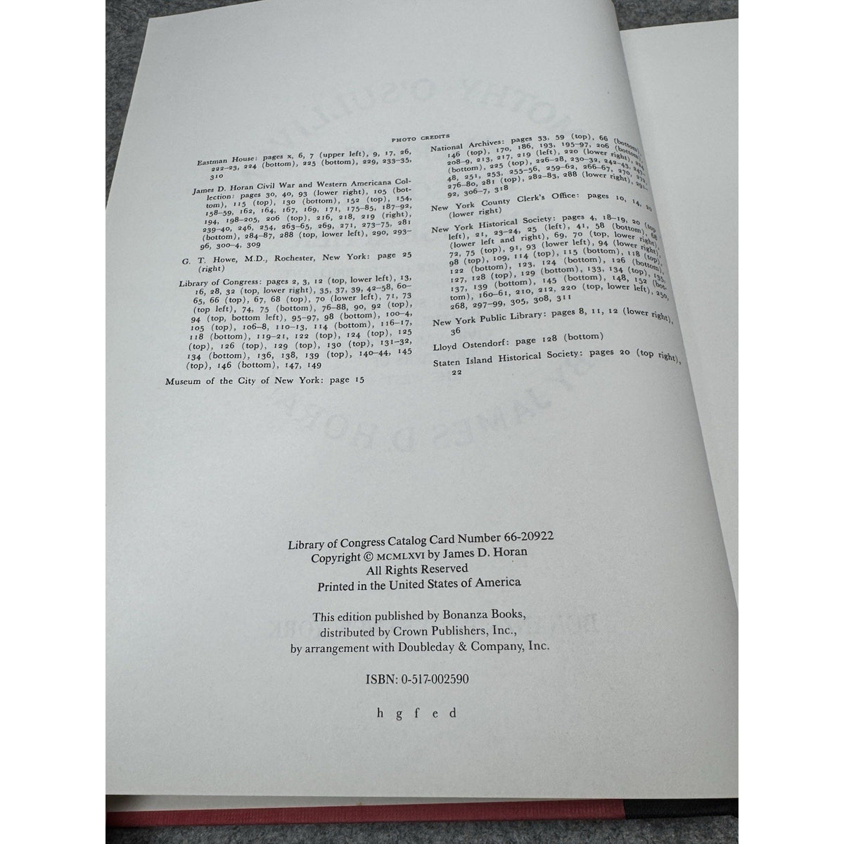 1966 Timothy O’Sullivan America’s Forgotten Photographer Horan Hardcover