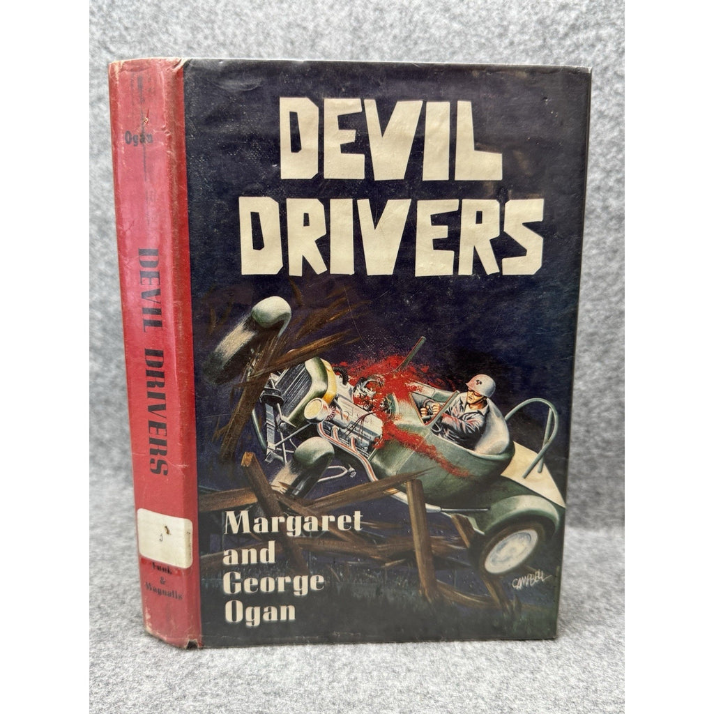 Devil Drivers Ogan 1961 1st Edition Hot Rod Stunt Racing HC Dust Jacket