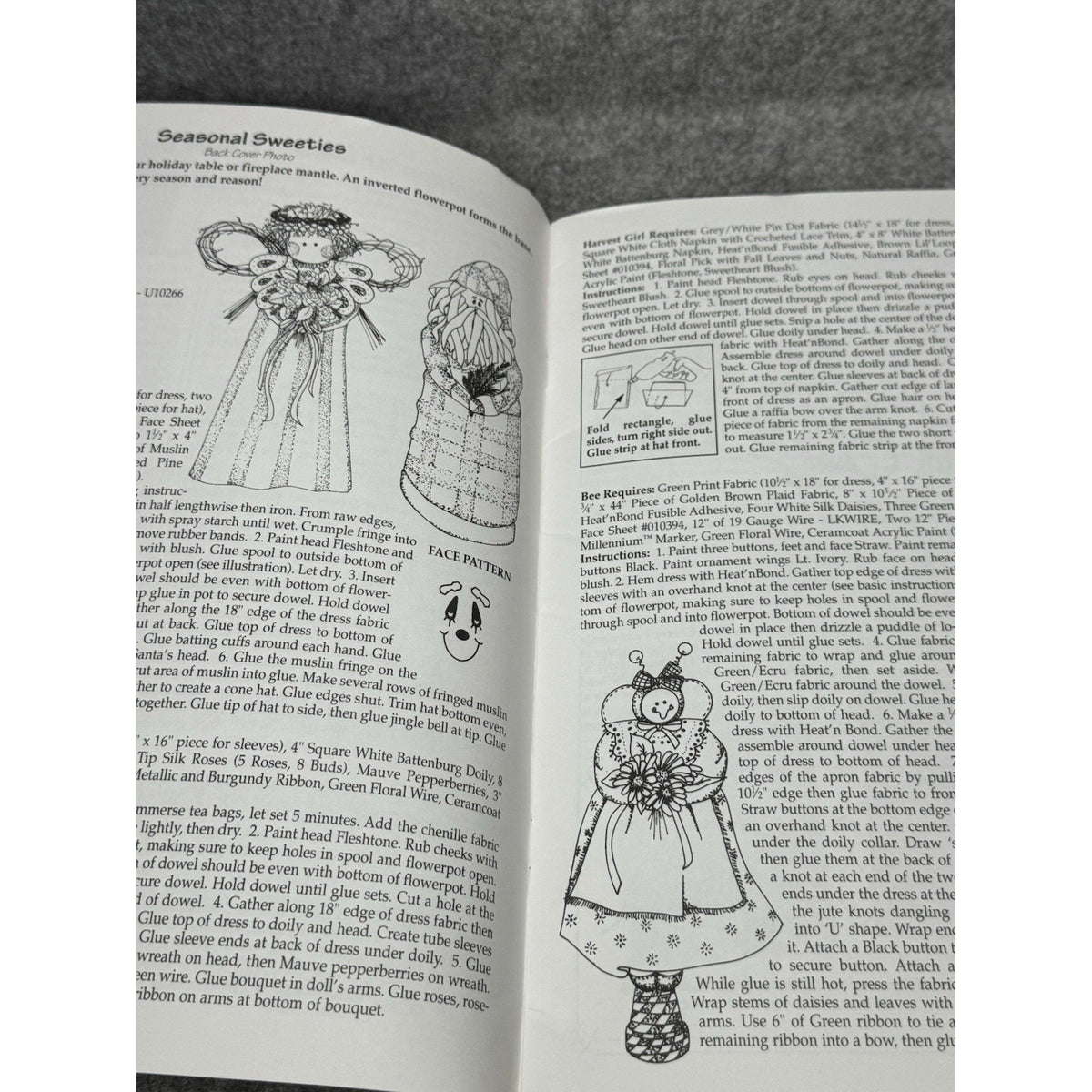 Dozens of Dolls Lara’s Crafts 6009 No Sew Wood Fabric Doll Making Pattern Book