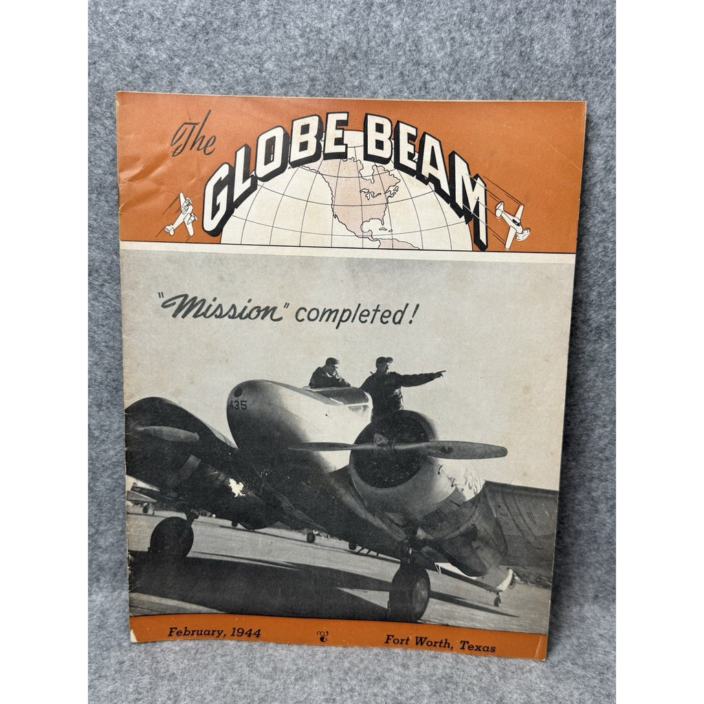 1944 Globe Beam February WWII Aircraft Magazine AT-10 Fort Worth Golden Gloves